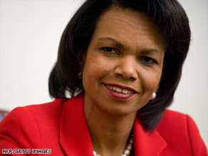 Secretary of State Condoleezza Rice says "there is no greater honor than to serve this country,"