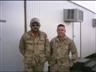 Posted by Cop716 on 3/25/2004, 38KB
Went to visit my son while here in Iraq.  He is a crew chief with the La. Army Nat. Guard.  Flies on a Blackhawk.  We als