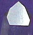seven sided face of a channeling crystal