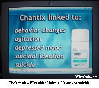 Click this link to watch a 4/1/08 FDA video clip discussing Chantix risk factors
