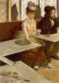 L'absinthe, par Edgard Degas (musée d'Orsay, Paris, 1876)