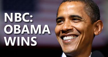 NBC: OBAMA WINS // File photo of Sen. Barack Obama (© Joe Raedle/Getty Images)