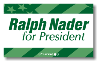 Ralph Nader 2000 Logo (Click for Announcement)