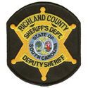 Patch image: Richland County Sheriff's Department, South Carolina