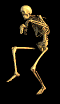 walking skeleton animated gif