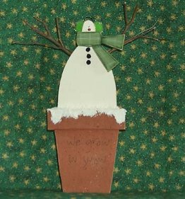 Free tole pattern - We Grow in Snow snowman crafts