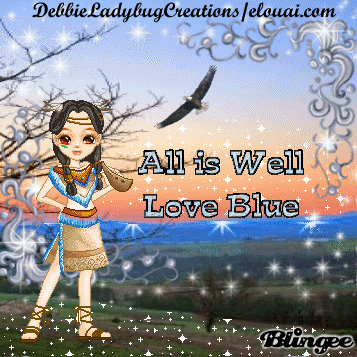 BLUE MIDNIGHT--DEBBIELADYBUGCREATIONS--INDIAN WITH EAGLE SOARING IN BACKGROUND--1.gif