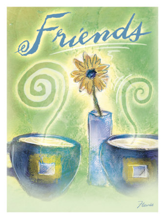 The Warmth of Friendship Art Print by Flavia Weedn