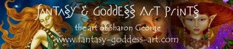 Exquisite Fantasy & Goddess Art Prints by award wining digital artist Sharon George.