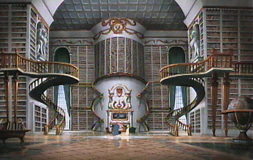 LibraryBeastCastle.jpg Library in Beast's Castle image by JCalendula
