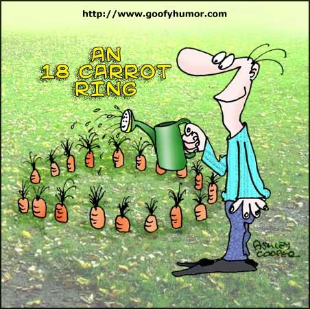 Funny Cartoon - 18 Carrot Ring