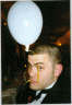 Posted by Mike (Blakey) on 3/26/2000, 109KB
Mike once again in a state of drink, this time featuring a baloon betwix my teeth.