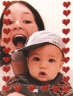 Posted by Jess on 12/29/2000, 39KB
Just a little picture of me and my baby, sorry about the hearts it was 'daddys valentine present'