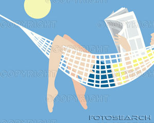 woman lying in 
hammock, reading 
newspaper, summer. 
fotosearch - search 
clipart, illustration, 
drawings and vector 
eps graphics images