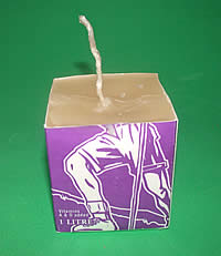 Use a milk carton as a candle mold step 4