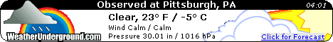 Click for Pittsburgh, Pennsylvania Forecast