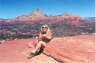 Posted by Robin on 1/21/2001, 39KB
This is me in Sedona in September 2000 atop the Airport Mesa vortex.  It was the most spiritual and beautiful place I've 