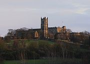The rear of the castle and the attached Priory
