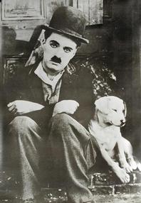 Buy Charlie Chaplin with Dog at Art.com