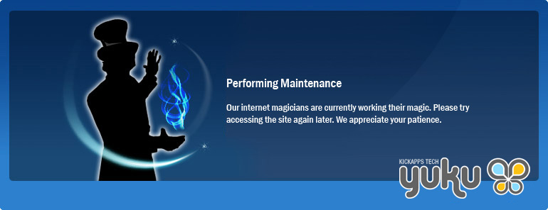 Yuku is momentarily down for maintenance. Please refresh your browser and try again.