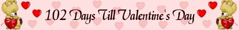 Valentine's Day countdown banner