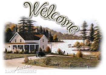 WelcomeCountryHouseLakeScene.gif Welcome - House &amp; Lake Scene picture by BlueAAngel8