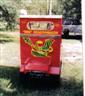 Posted by wmtufcw on 8/23/2007, 4KB
Back of Parade Buggy w/dragon cutout mounted on body. The cutout was cut w/a puter controlled Plasma Cutter. 