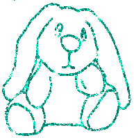 bunny2Dteal-1.gif picture by Joy_MsBttrFly