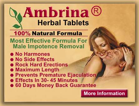 Ambrina Most Effective Herbal Male Sex Enhancer - Female Libido Enhancer   http://ambrina.com