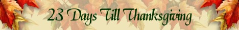 Thanksgiving countdown banner